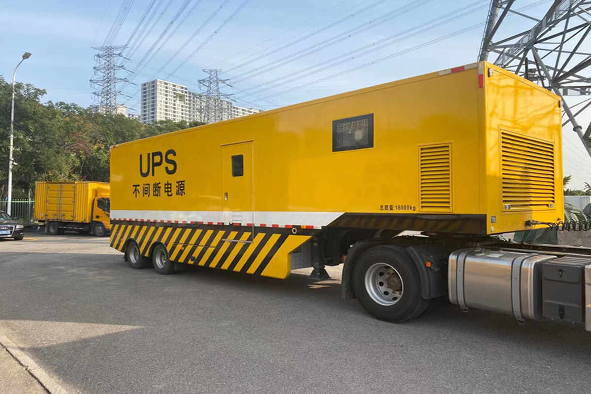 莱城发电机租赁施工现场
